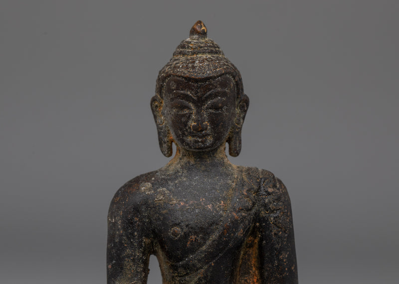 Shakyamuni Buddha Copper Statue | Antique Finishing