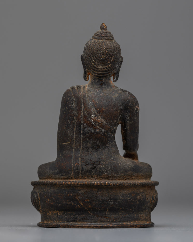 Shakyamuni Buddha Copper Statue | Antique Finishing