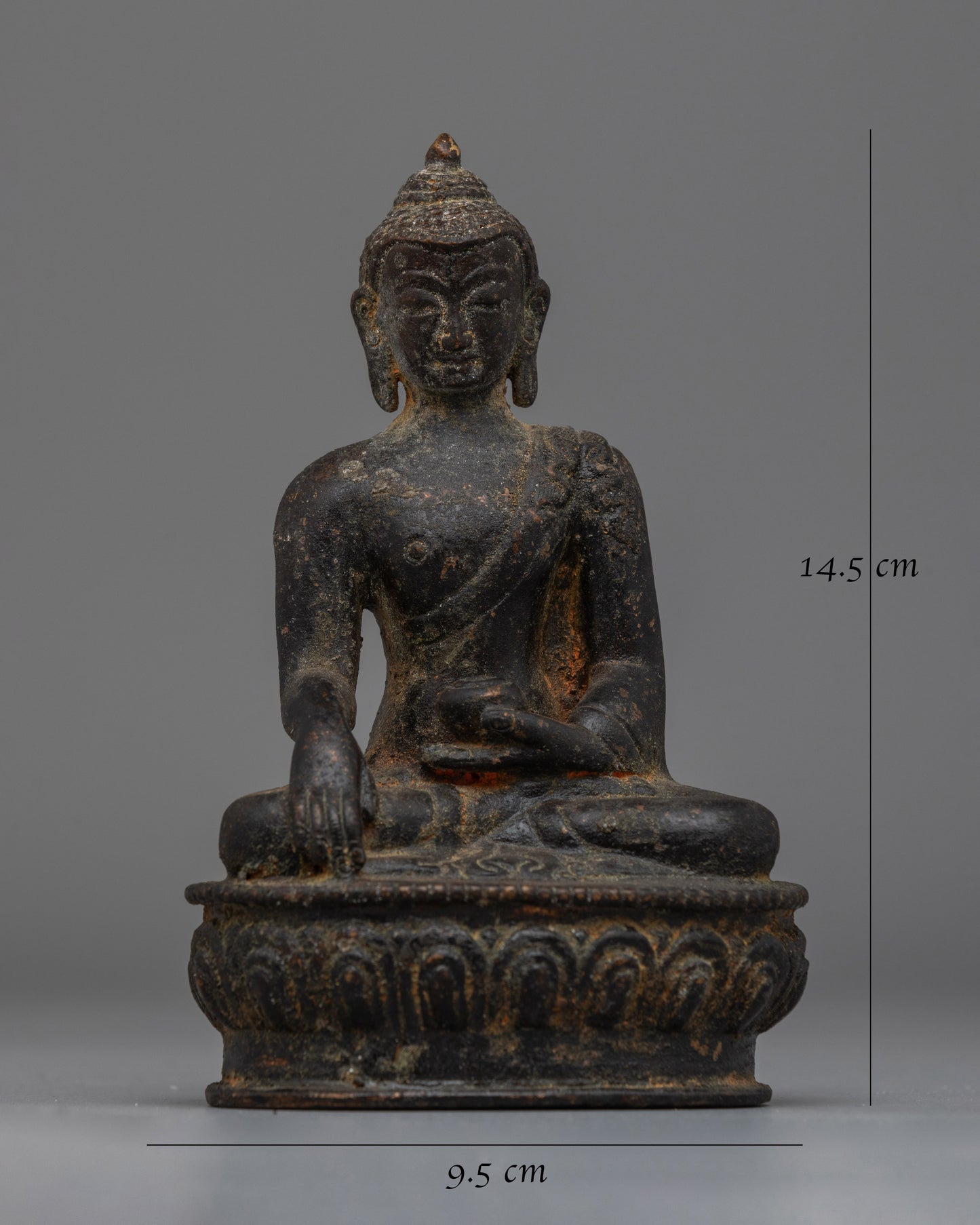 Shakyamuni Buddha Copper Statue | Antique Finishing