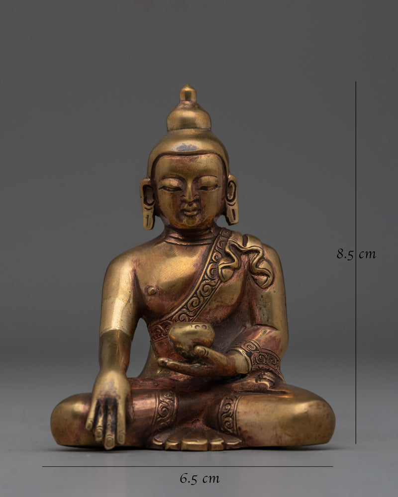 Shakyamuni Copper Buddha Statue | Sacred Meditation Decor for Spiritual Home or Altar