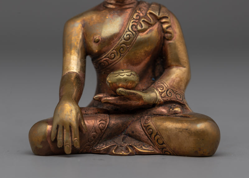 Copper Statue of Buddha | Shakyamuni Buddha Sculpture for Spiritual Altar