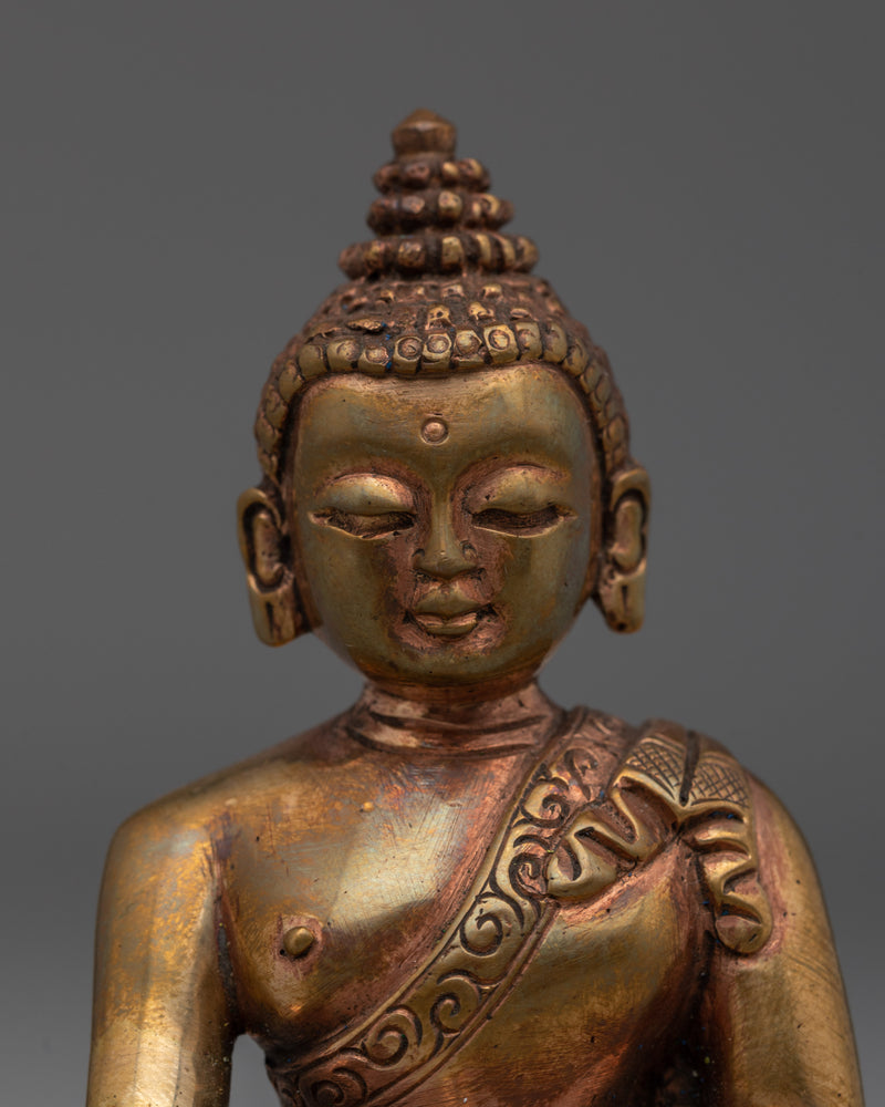 Copper Statue of Buddha | Shakyamuni Buddha Sculpture for Spiritual Altar