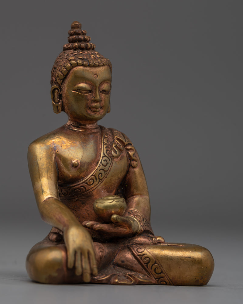 Copper Statue of Buddha | Shakyamuni Buddha Sculpture for Spiritual Altar