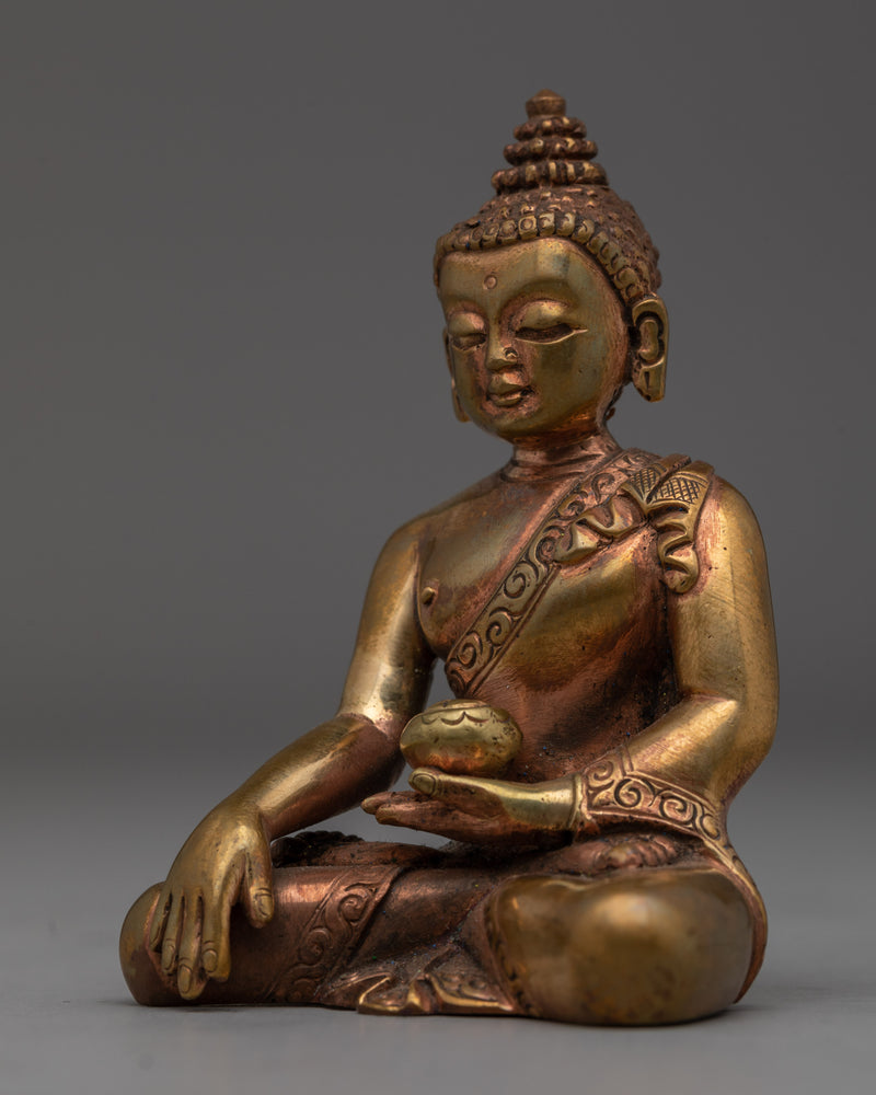 Copper Statue of Buddha | Shakyamuni Buddha Sculpture for Spiritual Altar