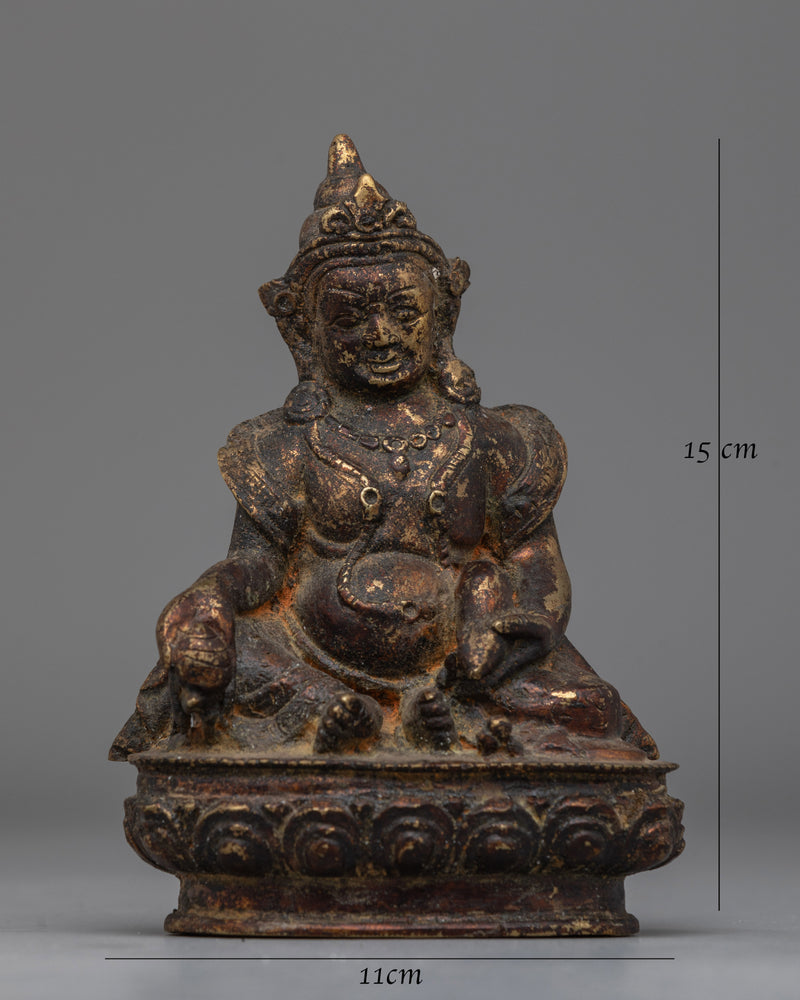 Dzambhala Deity of Wealth Statue | Tibetan Buddhist God of Prosperity