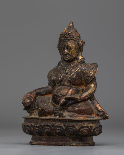 Dzambhala Deity of Wealth Statue | Tibetan Buddhist God of Prosperity