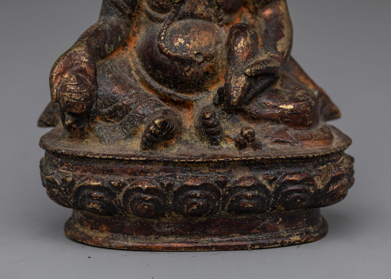 Dzambhala Deity of Wealth Statue | Tibetan Buddhist God of Prosperity