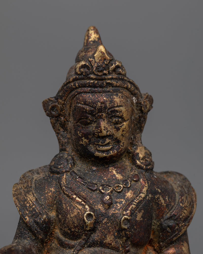 Dzambhala Deity of Wealth Statue | Tibetan Buddhist God of Prosperity