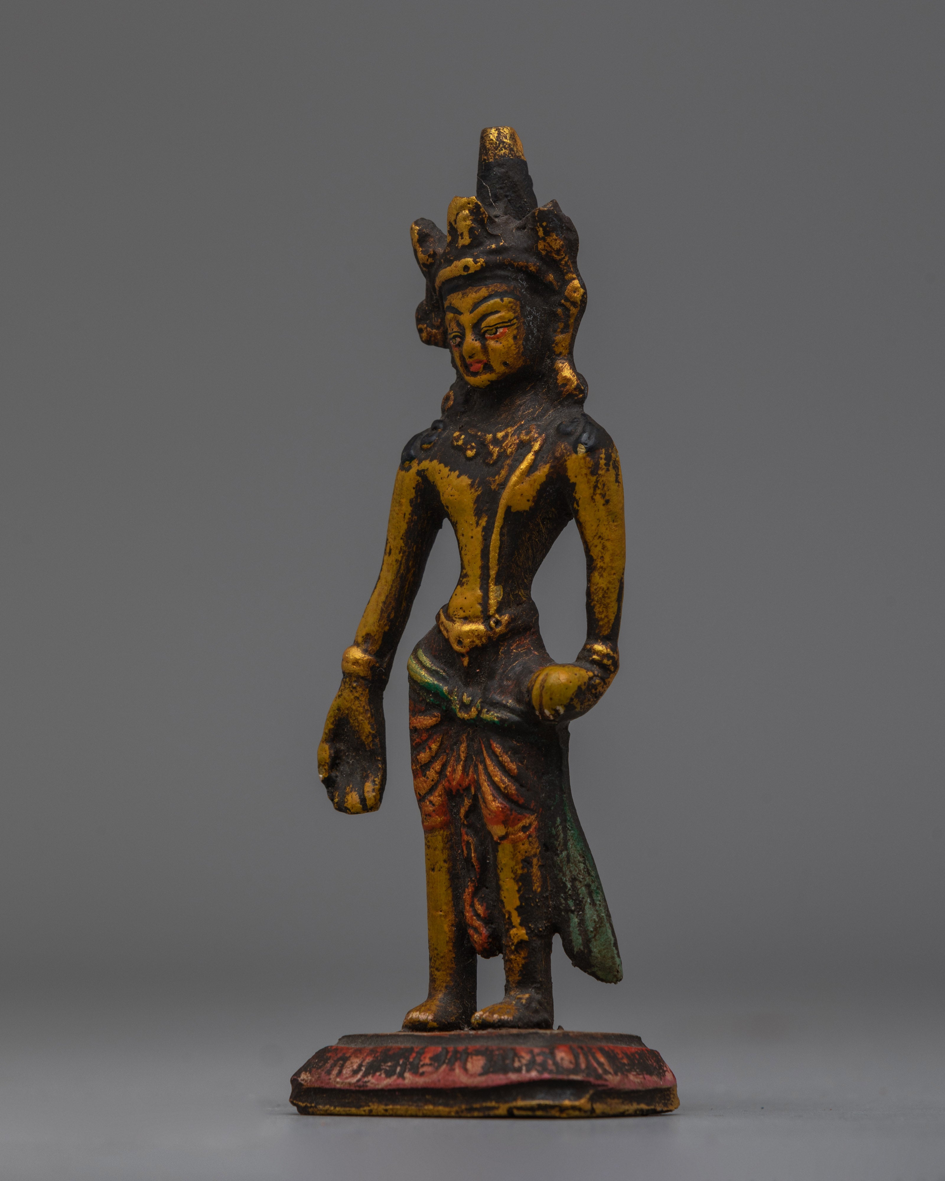 Brass Lokeshvara Statue | Handcrafted Spiritual Decor for Home, Altar, or Meditation Space