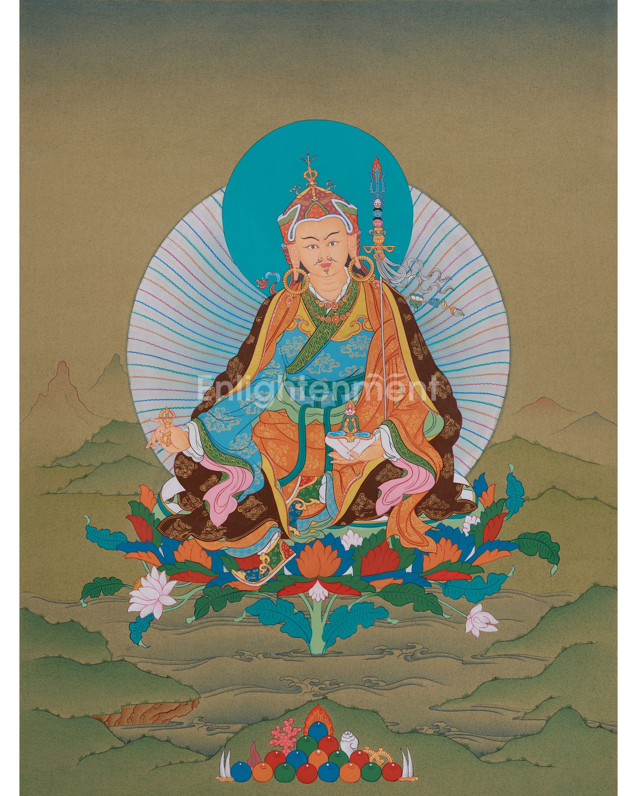 Vajrayana Guru Rinpoche Thangka