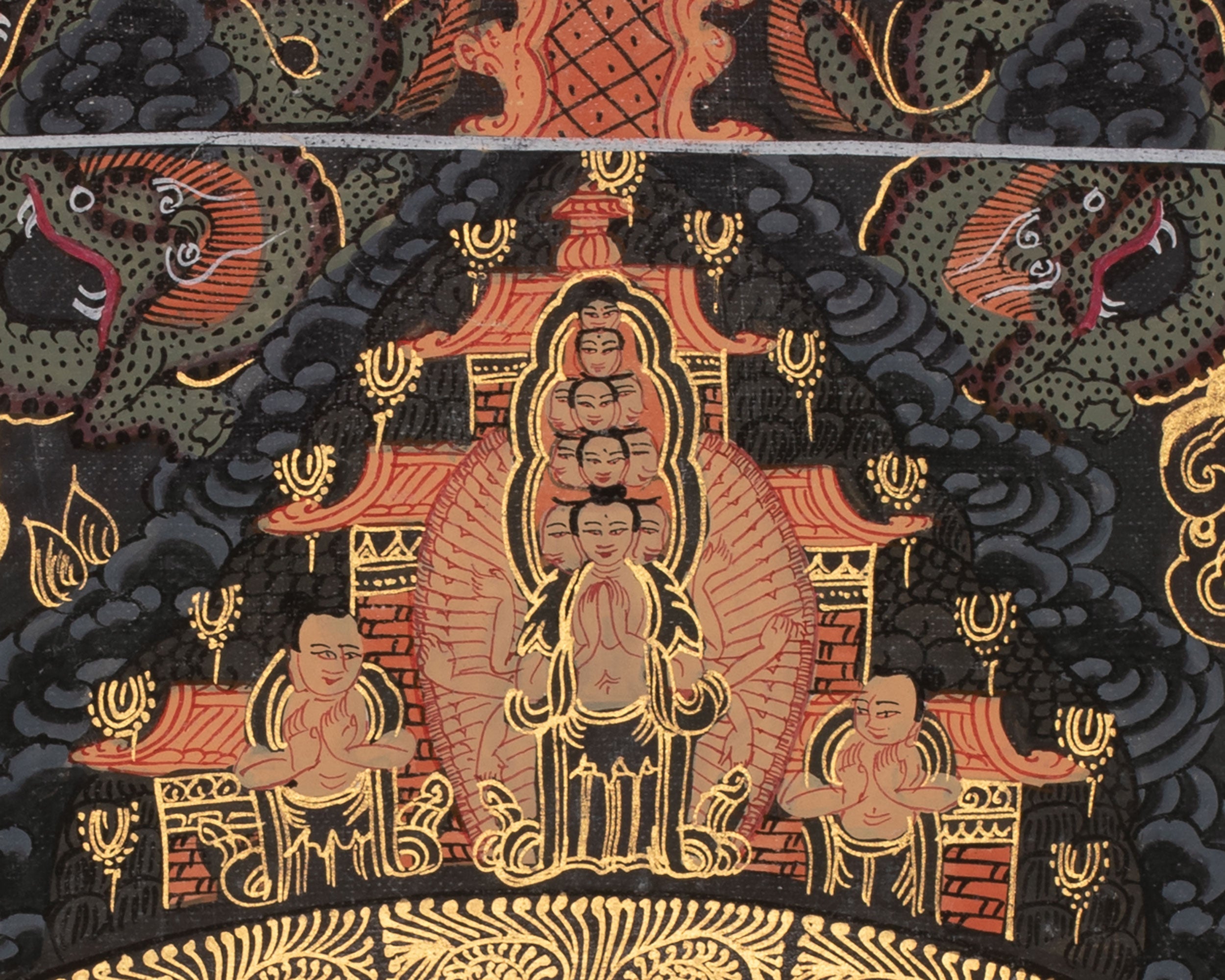 Buddha Shakyamuni Mandala Thangka | Tibetan Buddhist Mandala Art Featuring Historical Buddha