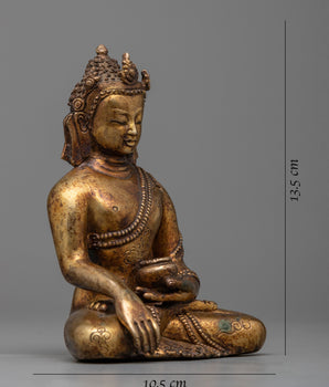 Crown Shakyamuni Buddha Sculpture | Reverence & Radiance Statues