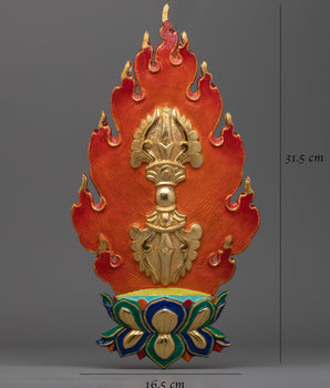 Wall Hanging Vajra Symbol | Perfect for Spiritual Home Decor, Meditation Room, or Altar Space