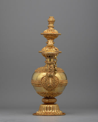 Tibetan Ritual Water Vessel (Kundika)
