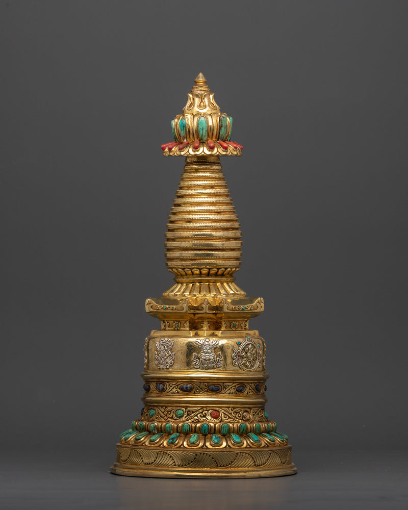 Traditional Tibetan Buddhist Stupa | Buddhist Symbol for Peace & Wisdom