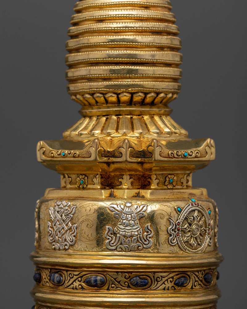 Traditional Tibetan Buddhist Stupa | Buddhist Symbol for Peace & Wisdom