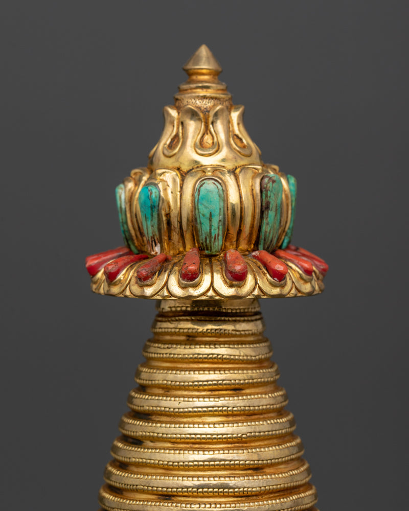 Traditional Tibetan Buddhist Stupa | Buddhist Symbol for Peace & Wisdom