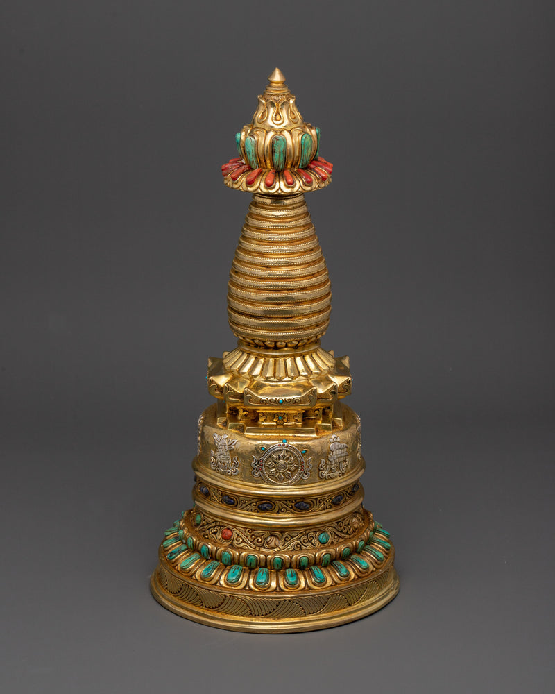 Traditional Tibetan Buddhist Stupa | Buddhist Symbol for Peace & Wisdom