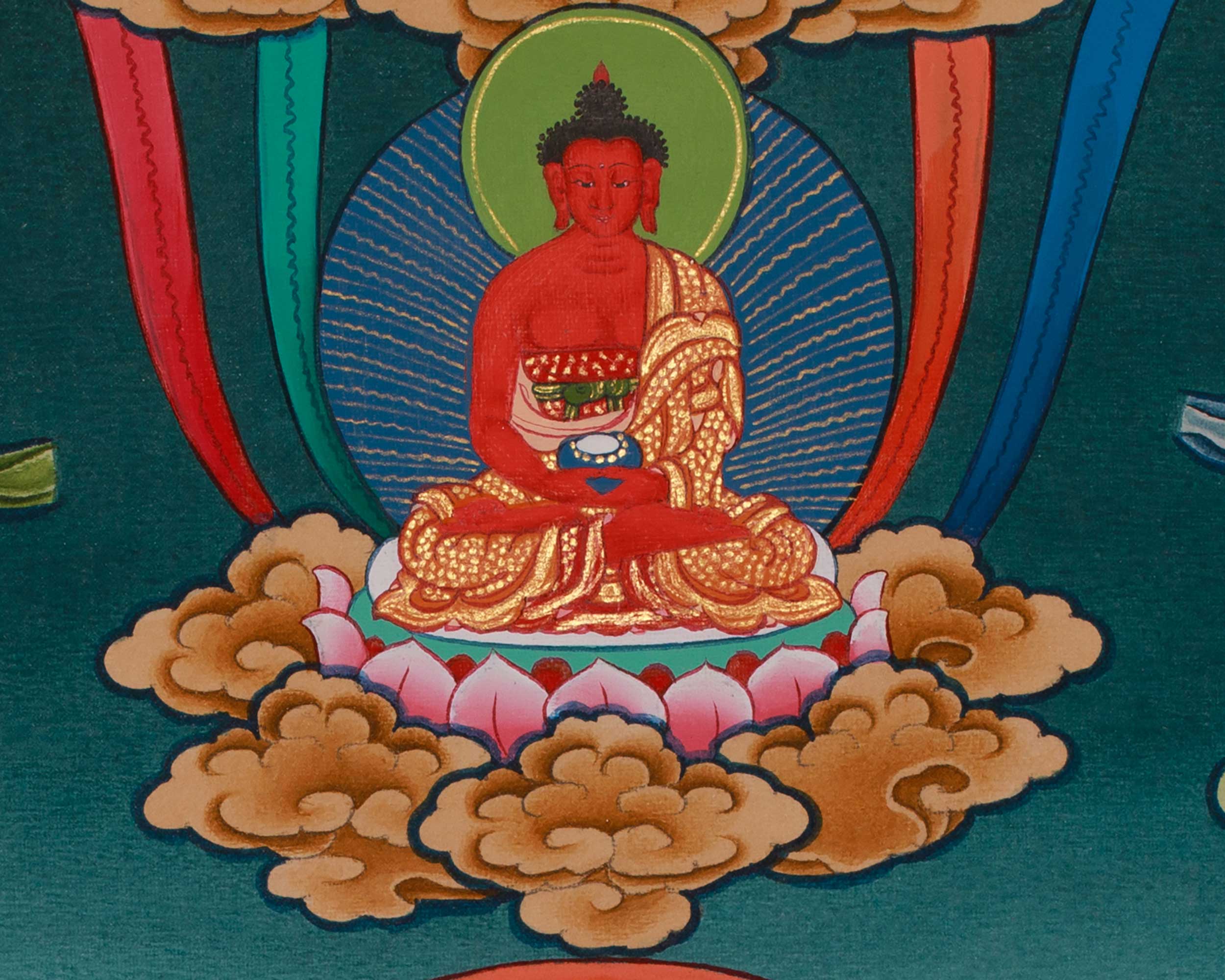 White Tara Meditation Art | Female Buddha In Tibetan Buddhism | Seven Eyes Goddess