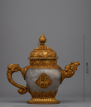 Tibetan Handmade Copper Tea Pot | Ideal for Tea Rituals, Home Decor, or Special Occasions