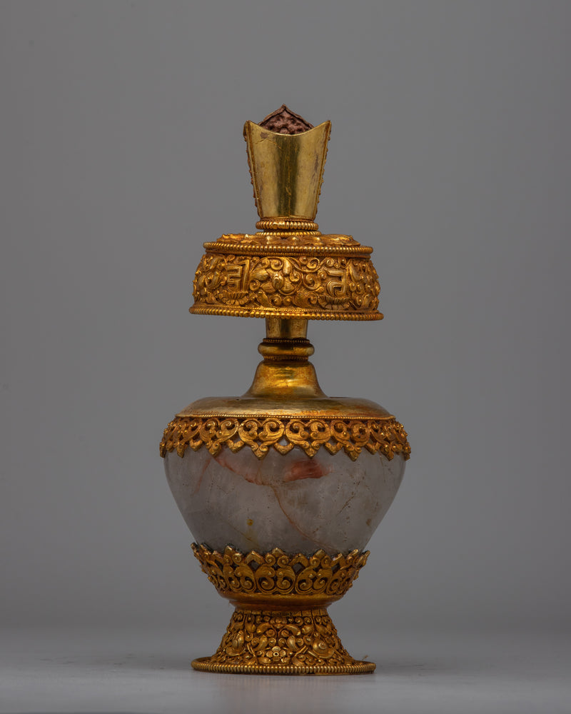 Copper Bhumpa Vase | Ideal for Ritual Offerings and Elegant Home Decoration