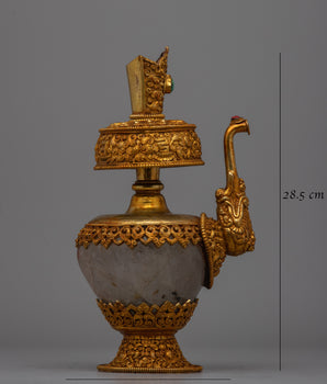 Copper Bhumpa Vase | Ideal for Ritual Offerings and Elegant Home Decoration