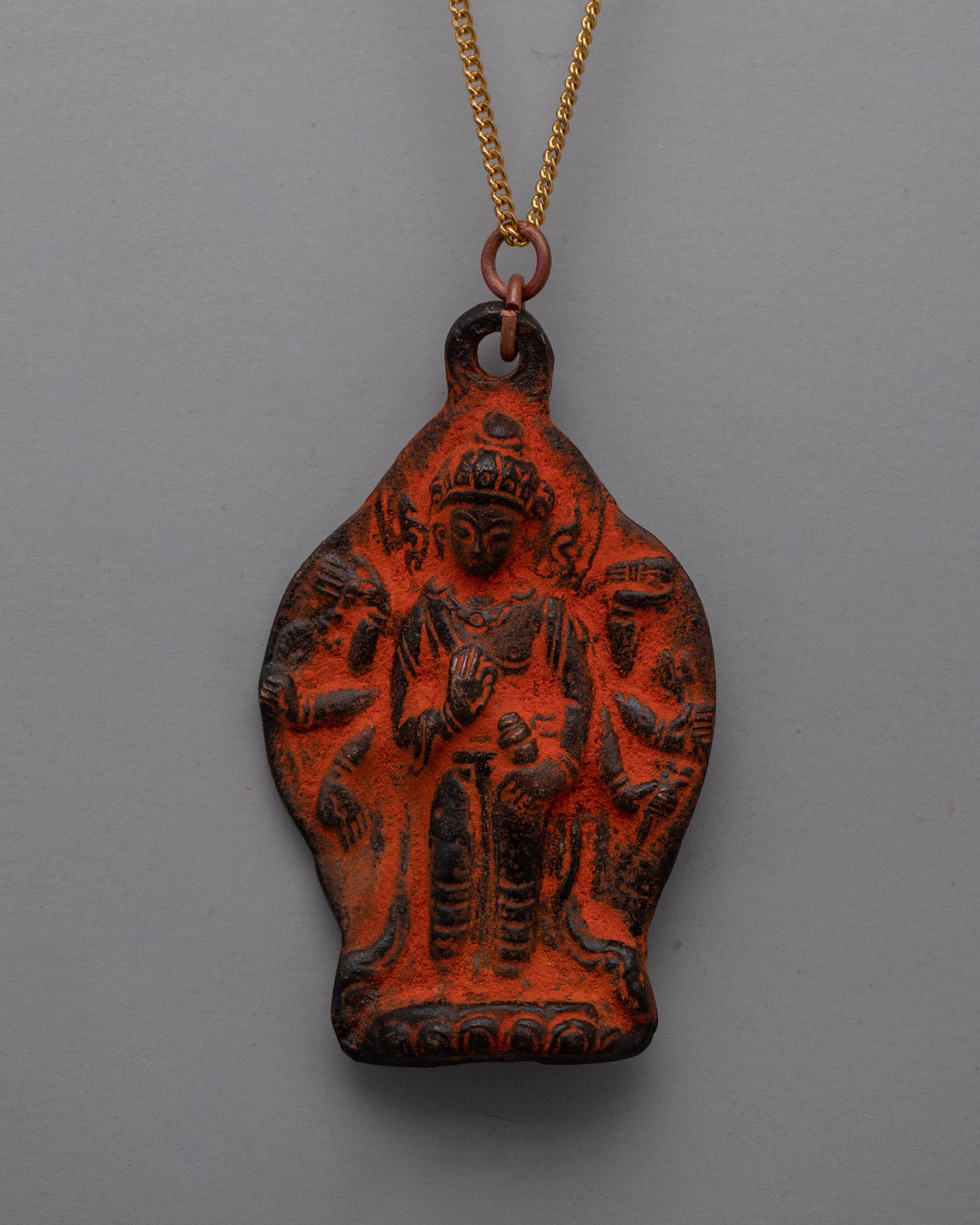 Eight-Armed Bodhisattva Gandhara Buddha Locket | Amulet for Luck and Protection