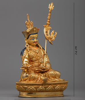 guru-rinpoche-gold gilded statue