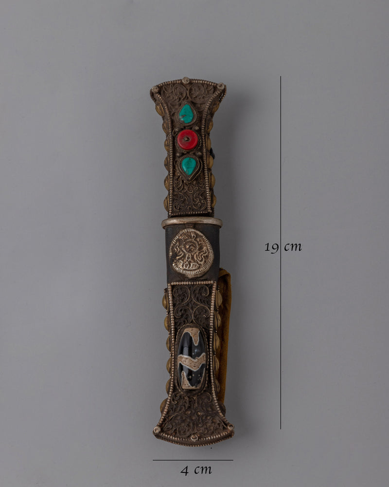 Tibetan Buddhist Ritual Knife | Buddhist Ritual Knife for Spiritual Practices and Protection