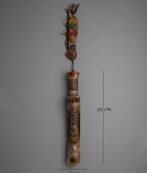Tibetan Buddhist Knife | Perfect for Collectors & Cultural Enthusiasts