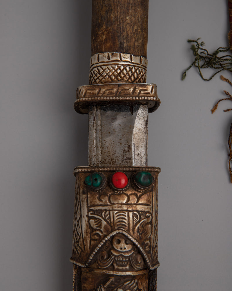 Tibetan Buddhist Knife | Perfect for Collectors & Cultural Enthusiasts