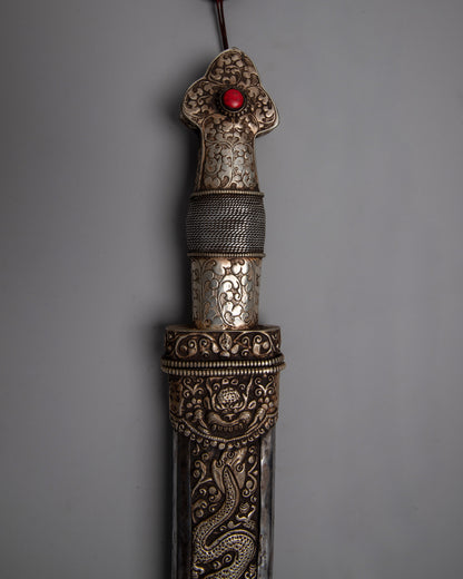 Buddhist Ritual Sword  | Handcrafted Tibetan Sword for Meditation