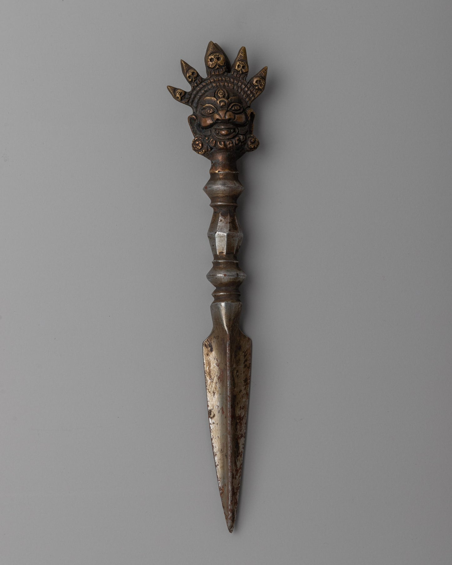 Tibetan Phurba Ritual Dagger | Ritual Knife with Wrathful Deity