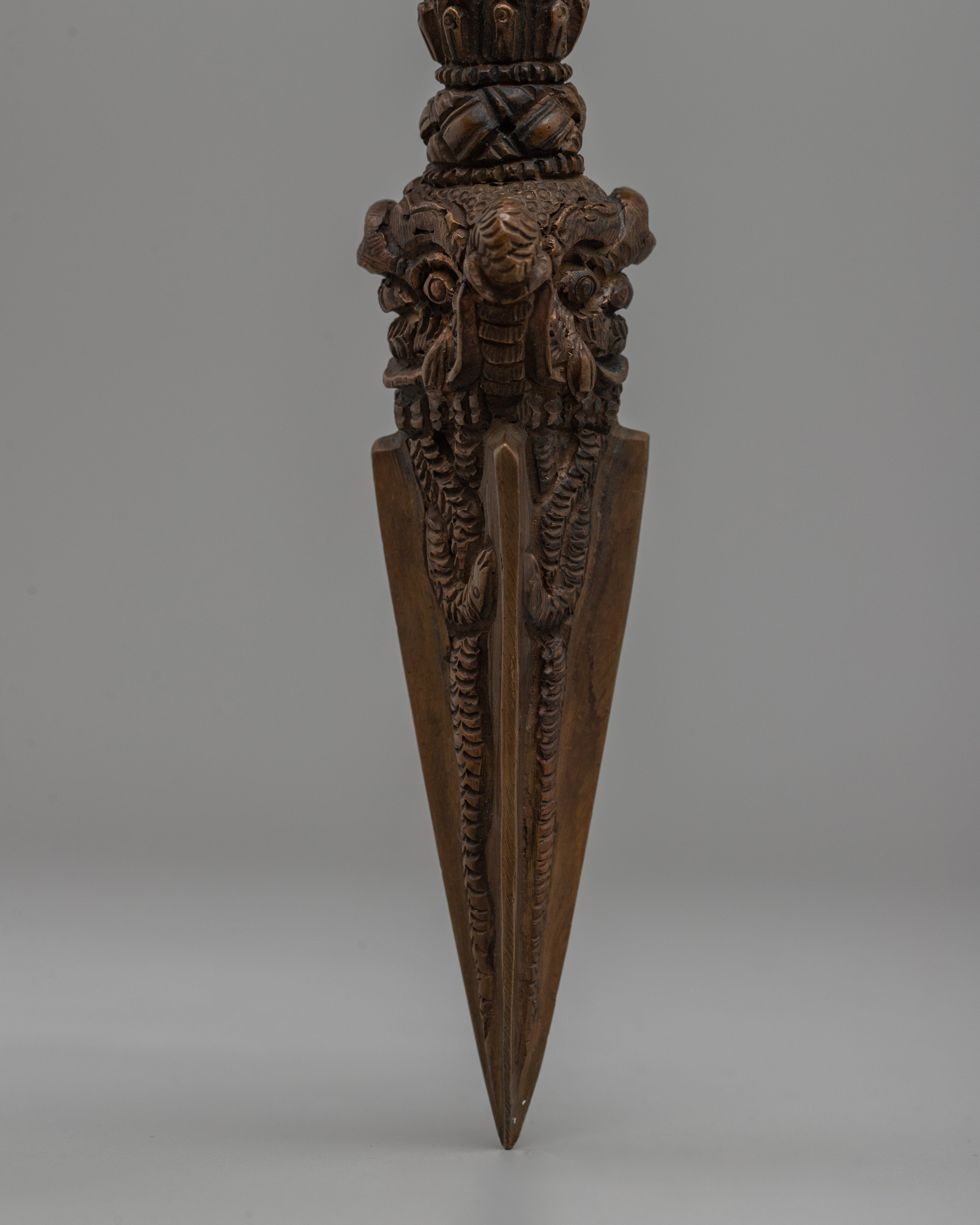 Handcrafted Ritual Phurba | Buddhist Ritual Dagger for Wrathful Tibetan Practices