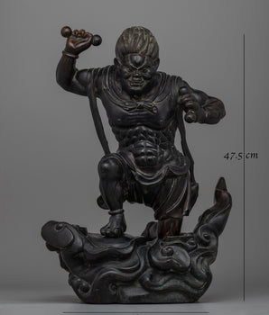 Raijin Thunder God Statue | A Striking Depiction of the Thunder Deity for Your Collection
