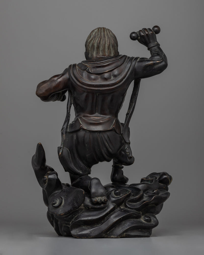 Raijin Thunder God Statue | A Striking Depiction of the Thunder Deity for Your Collection