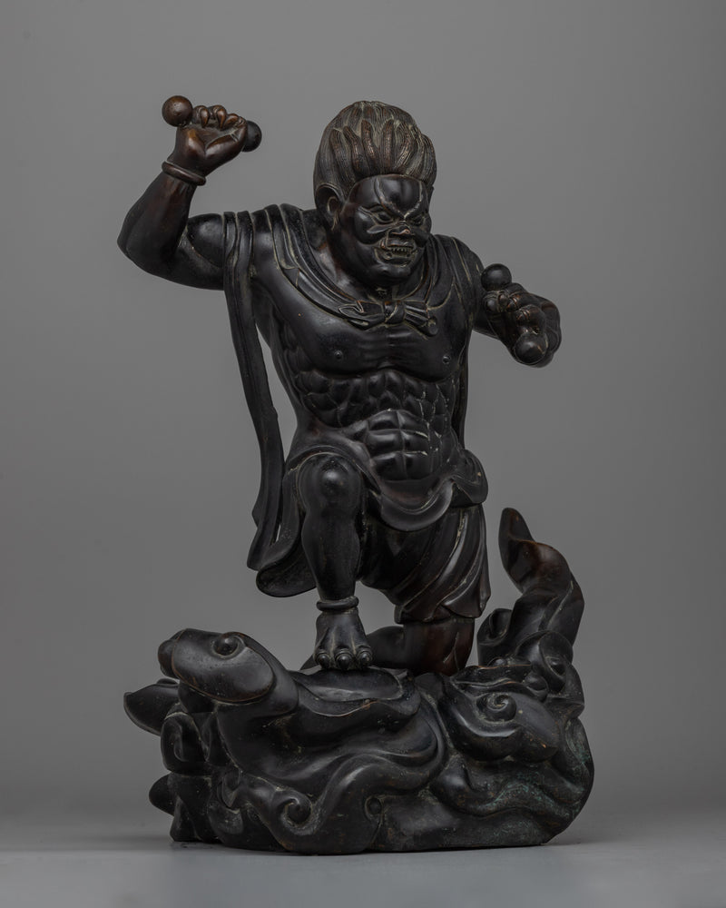 Raijin Thunder God Statue | A Striking Depiction of the Thunder Deity for Your Collection