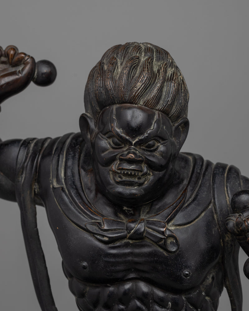 Raijin Thunder God Statue | A Striking Depiction of the Thunder Deity for Your Collection