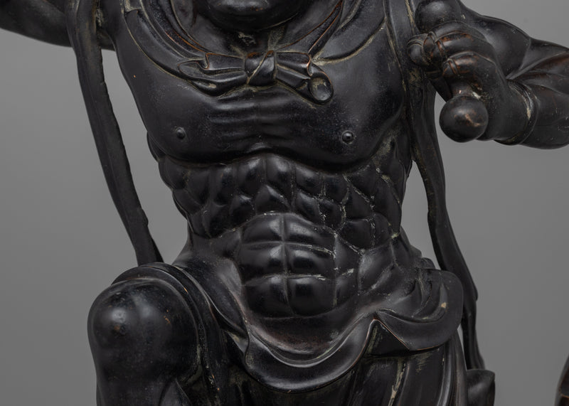 Raijin Thunder God Statue | A Striking Depiction of the Thunder Deity for Your Collection