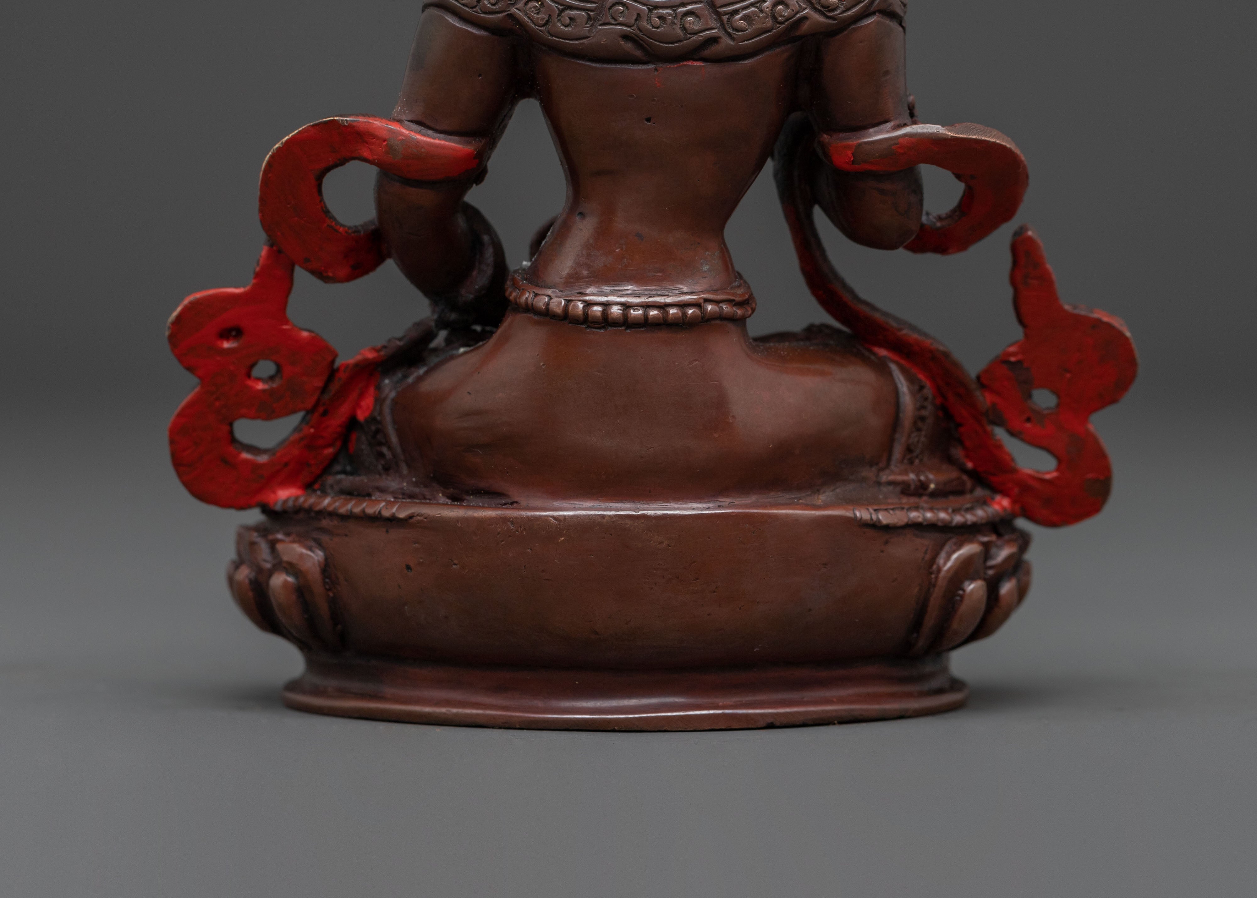 Vajrasattva Meditation Statue | Oxidized Copper Sacred Deity