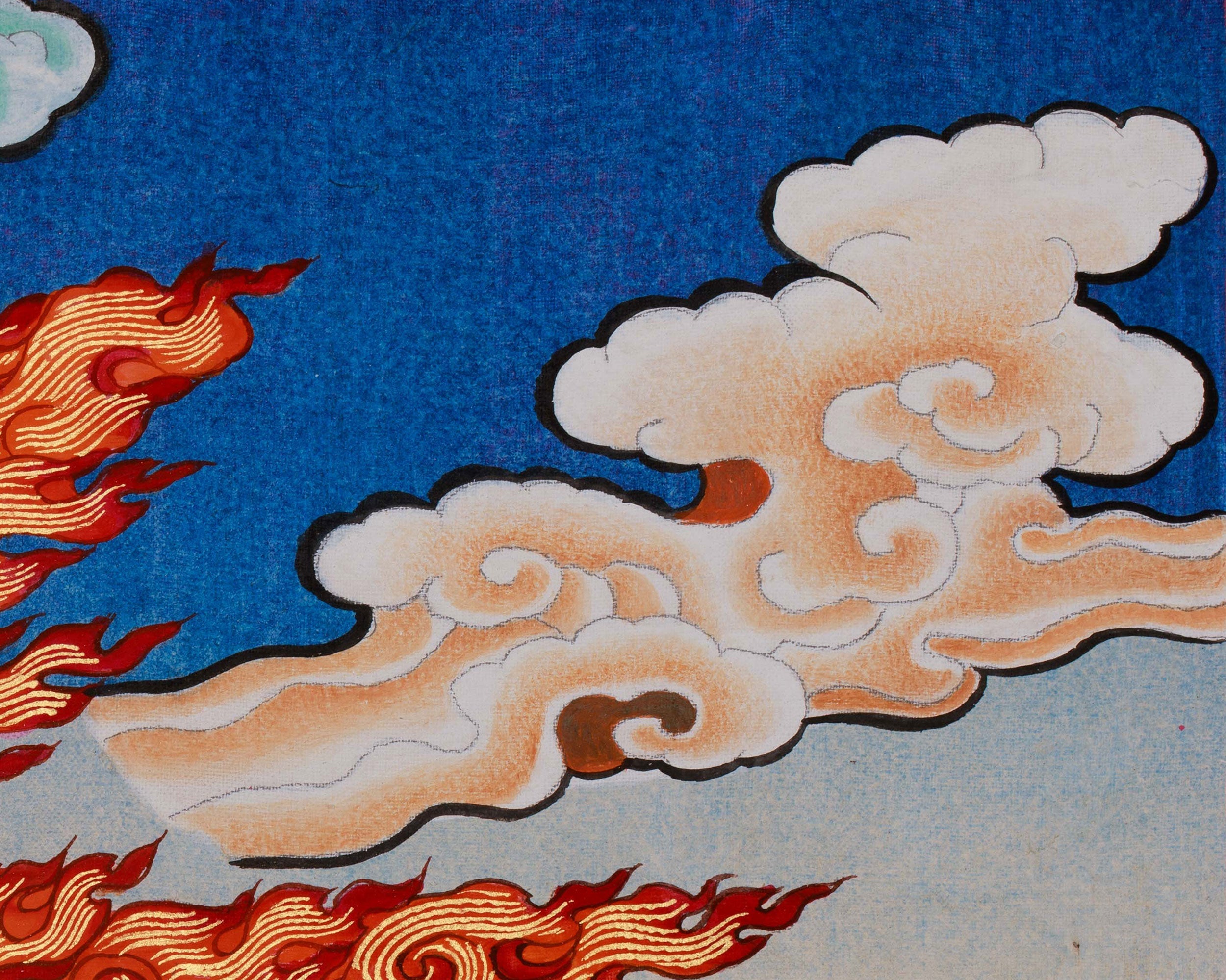 Palden Lhamo Tibetan Thangka | Powerful Female Dharma Protector