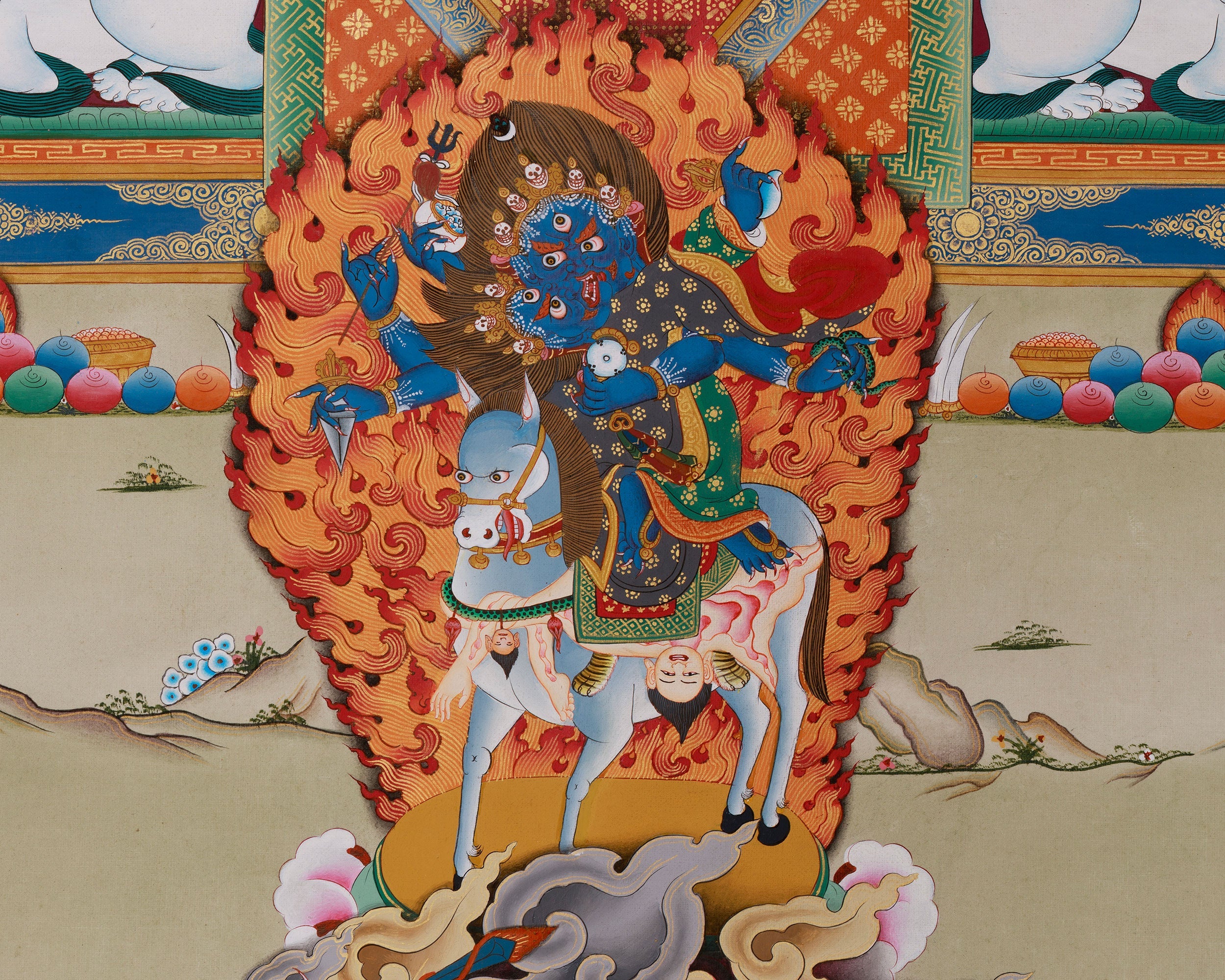 Traditional Thangka of Gompopa | Kagyu Lineage Master Buddhist Art