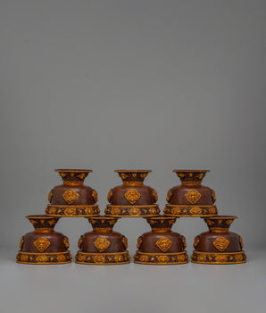 Buddhist Water Offering Bowl Set