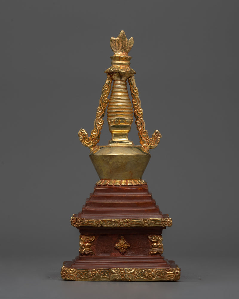 Tibetan Stupa of Enlightenment | Traditional Buddhist Decor for Spiritual Awakening