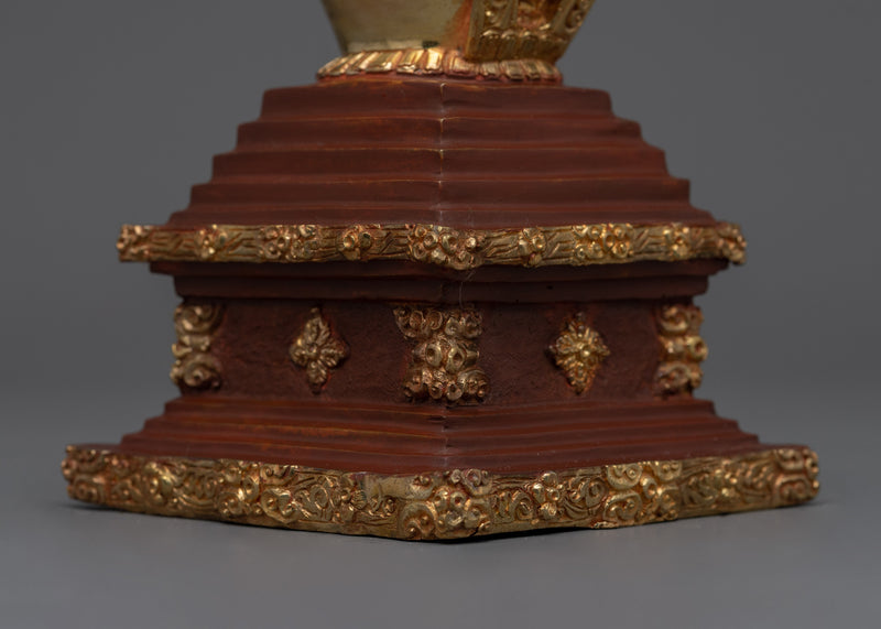 Tibetan Stupa of Enlightenment | Traditional Buddhist Decor for Spiritual Awakening