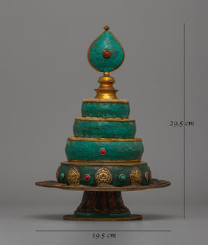 Handcrafted Buddhist Ritual Mandala | Sacred Offering Set for Meditation