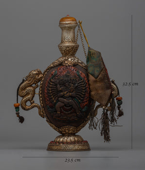 Exquisite Tibetan Snuff Bottle | Authentic Artistry with a Touch of Spirituality