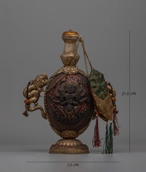 Handmade Tibet Snuff Bottle  | Beautifully Crafted with Traditional Tibetan Detailing
