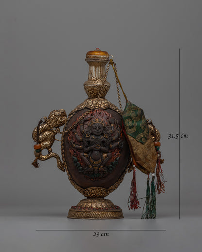 Handmade Tibet Snuff Bottle  | Beautifully Crafted with Traditional Tibetan Detailing