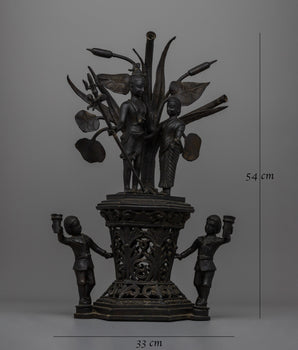 Sacred Shiva and Parvati Statue | Symbol of Unity and Harmony